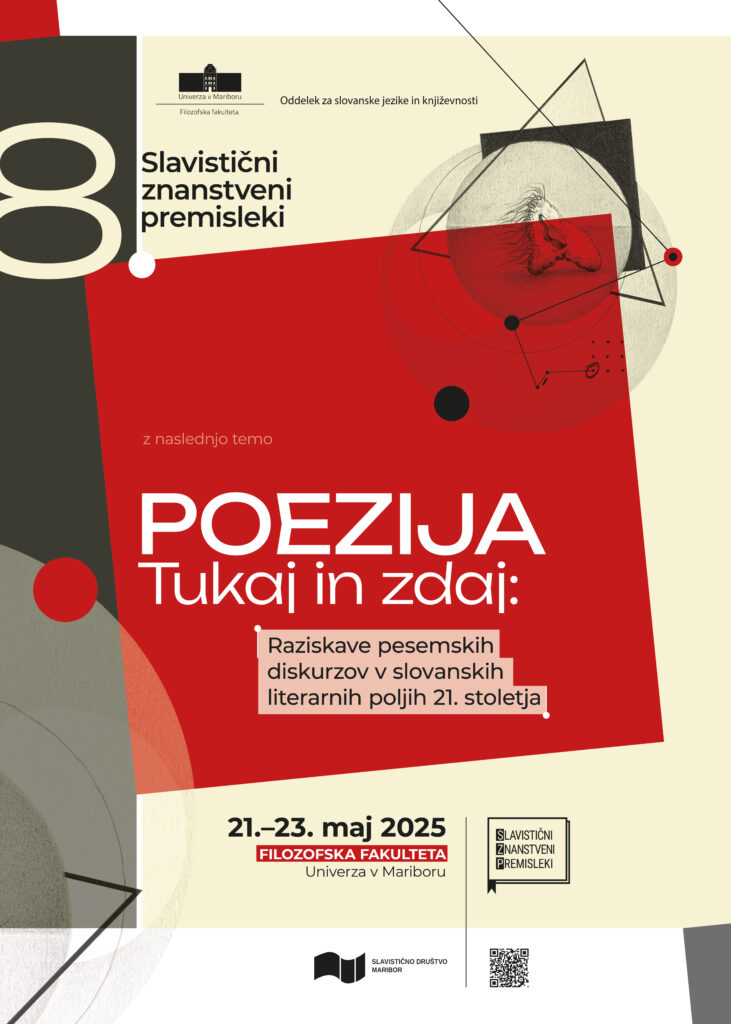 Plakat Poezija Tukaj in zdaj - 8. slavistični znansvetni premisleki
