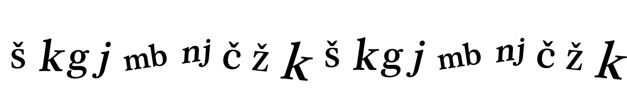 Slikica z črkami - design dodatek za kontaktno stran